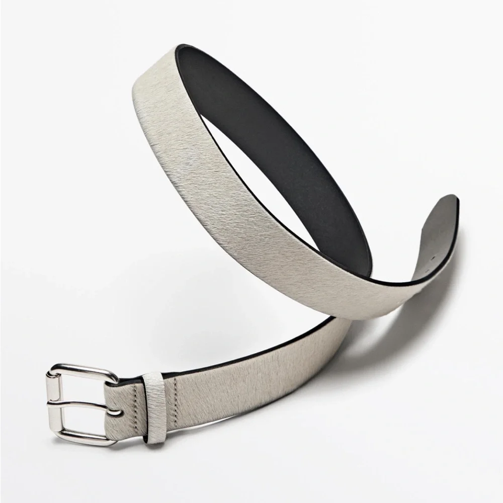 Massimo Dutti NWT 100% leather belt 6175/675